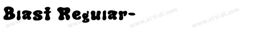 Blast Regular字体转换